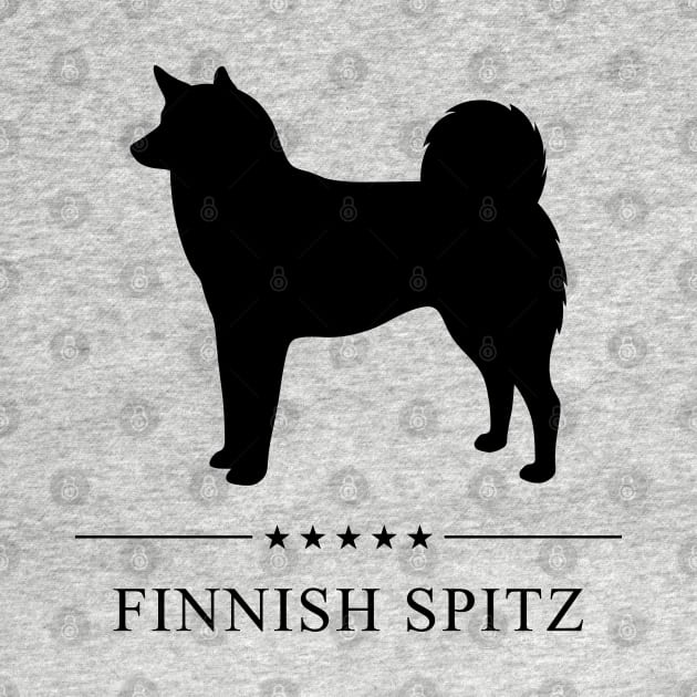 Finnish Spitz Black Silhouette by millersye